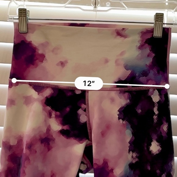 Lululemon High Times Pant watercolor paint blooming pixel tie dye pink purple - Picture 6 of 16